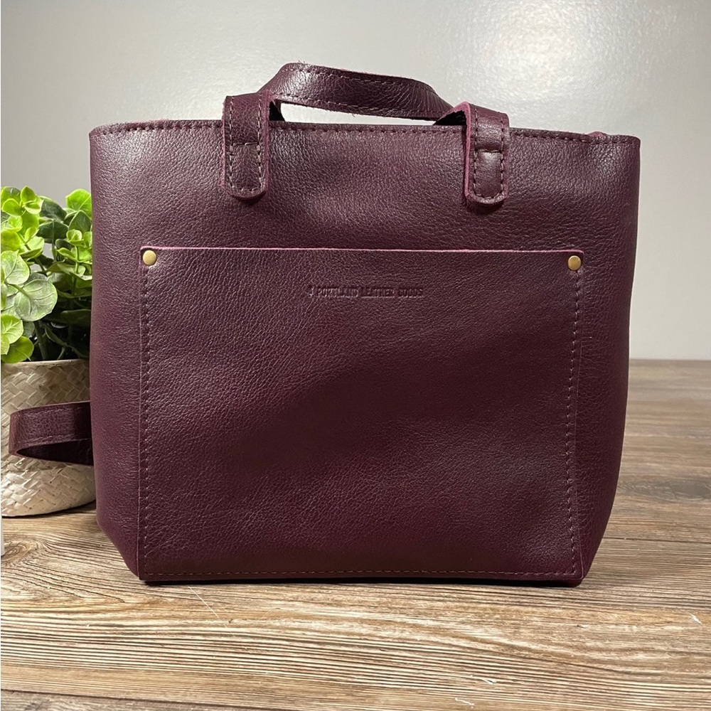 Portland Leather Goods mini zip crossbody.